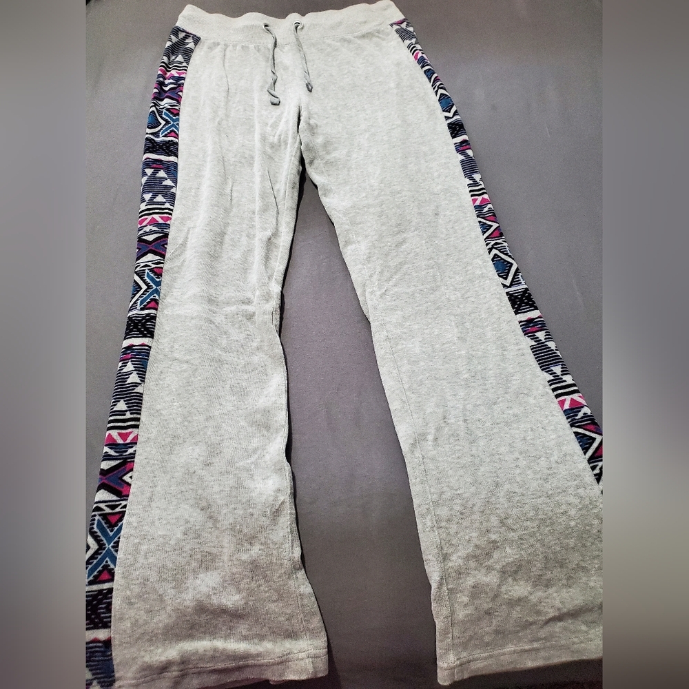 Pink Rose Brand, Silver Gray, Velvet Sweat Pants.